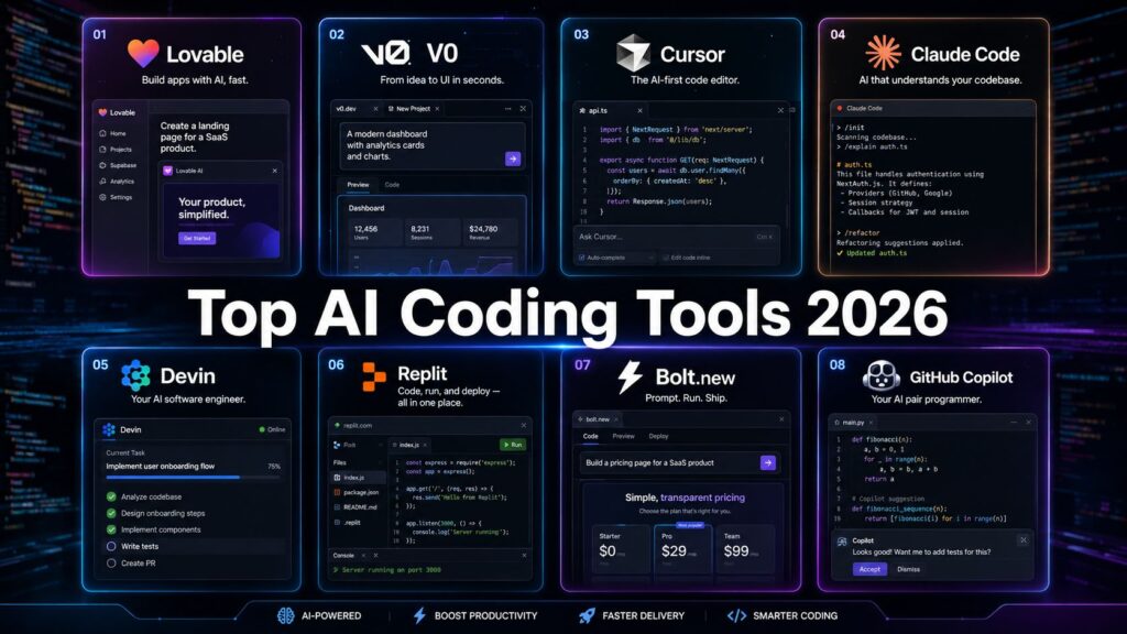 Top AI coding tools 2026